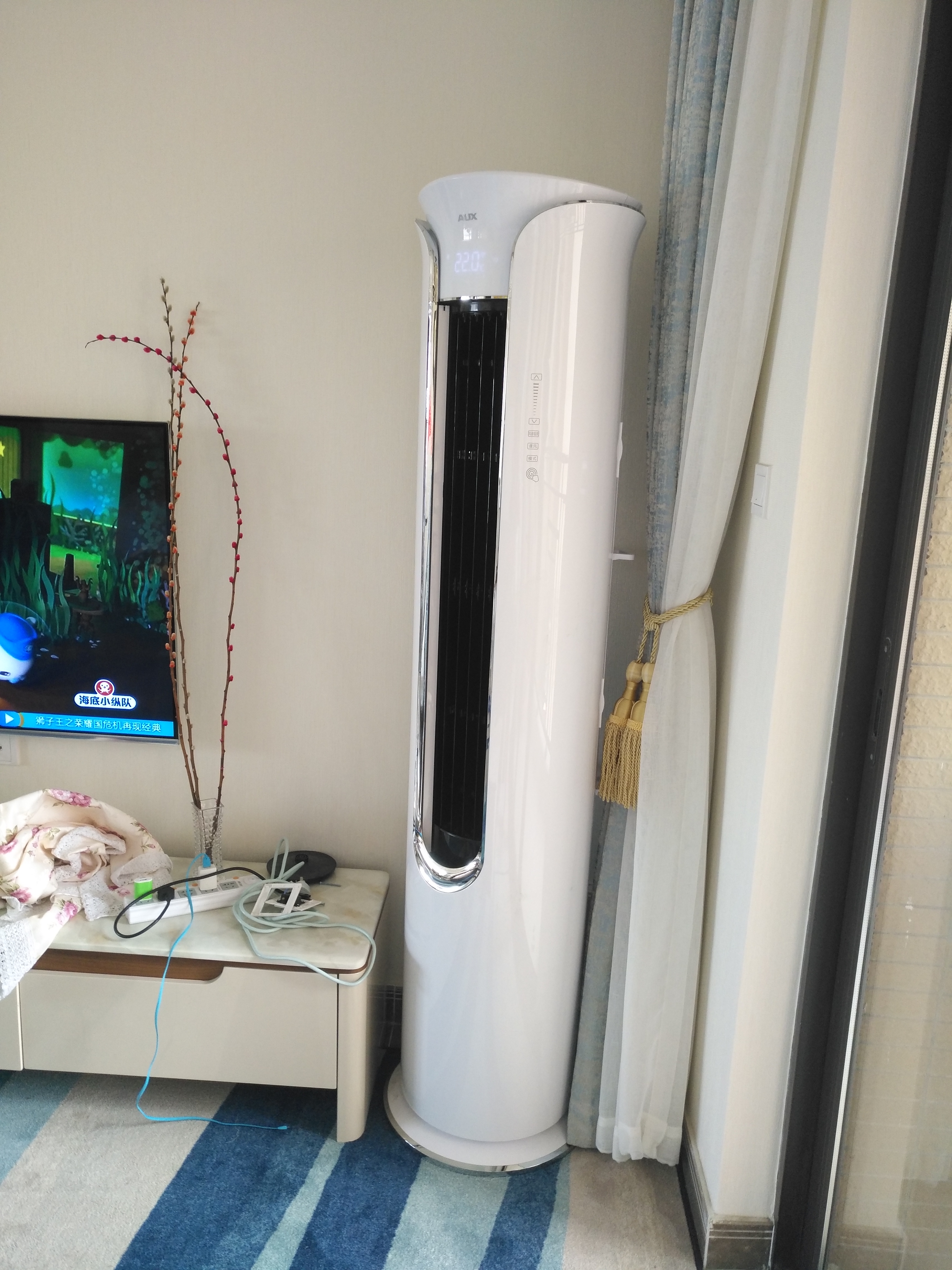奥克斯(aux) 2匹 冷暖 定频 二级能效 智能 柜机空调 kfr-51lw/r1tc01