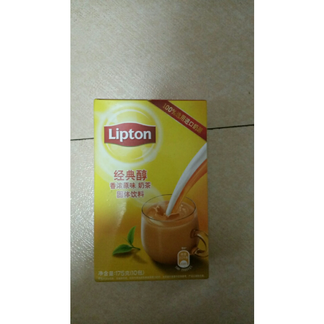 立顿(lipton)经典醇香浓原味奶茶固体饮料10包175g