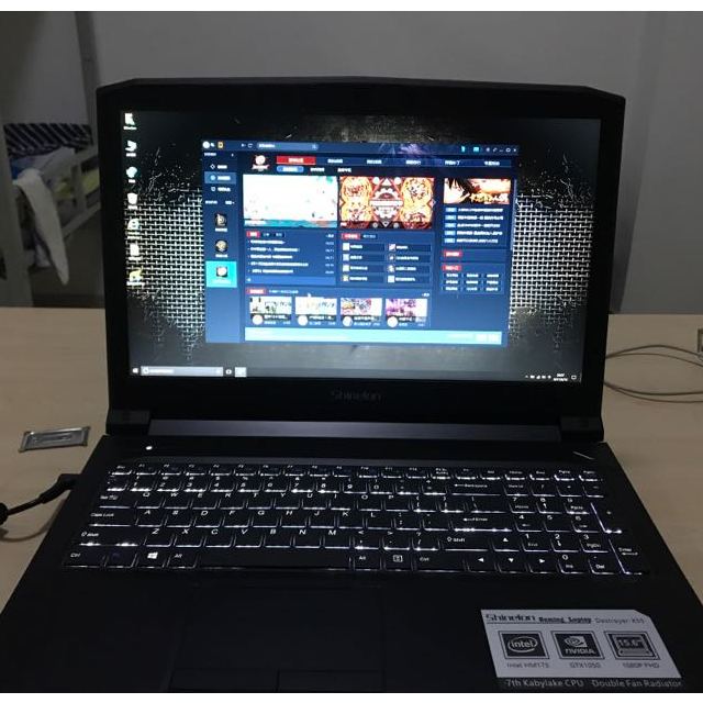 炫龙毁灭者x55gtx1050十系显卡i57300hq七代处理器皎月白背光键盘游戏