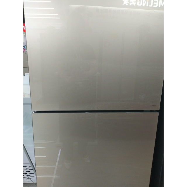 美菱melingbcd269wpb269升两门风冷冰箱变频保鲜流沙金