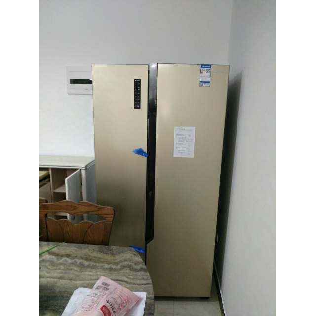 > 海信冰箱bcd-519wtvbp 519升风冷变频对开门 (琥珀金)商品评价 >