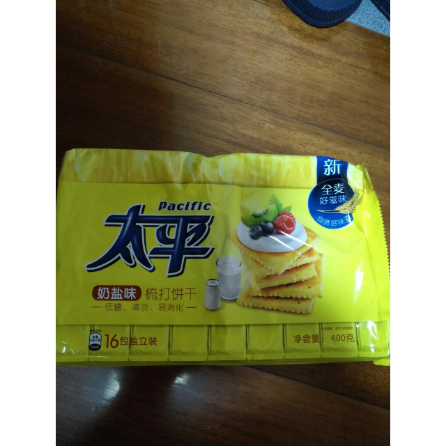 太平 梳打饼干(奶盐口味)400g/袋(新老包装随机发货)