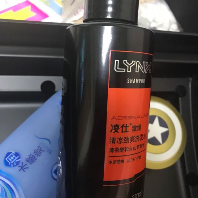 凌仕(lynx)男士清凉劲爽洗发水 男士洗发露 深层清洁 380ml【联合