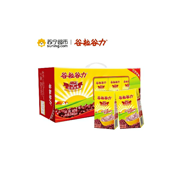 谷粒谷力红豆浓浆含乳饮料250ml16箱箱装