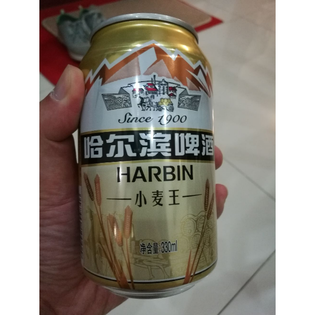 > 哈尔滨(harbin)啤酒小麦王330ml*24听整箱装 啤酒苏宁自营国产啤酒