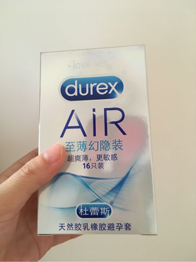 杜蕾斯(durex 避孕套 air隐薄空气套16只装 超薄款安全套套 男用成人