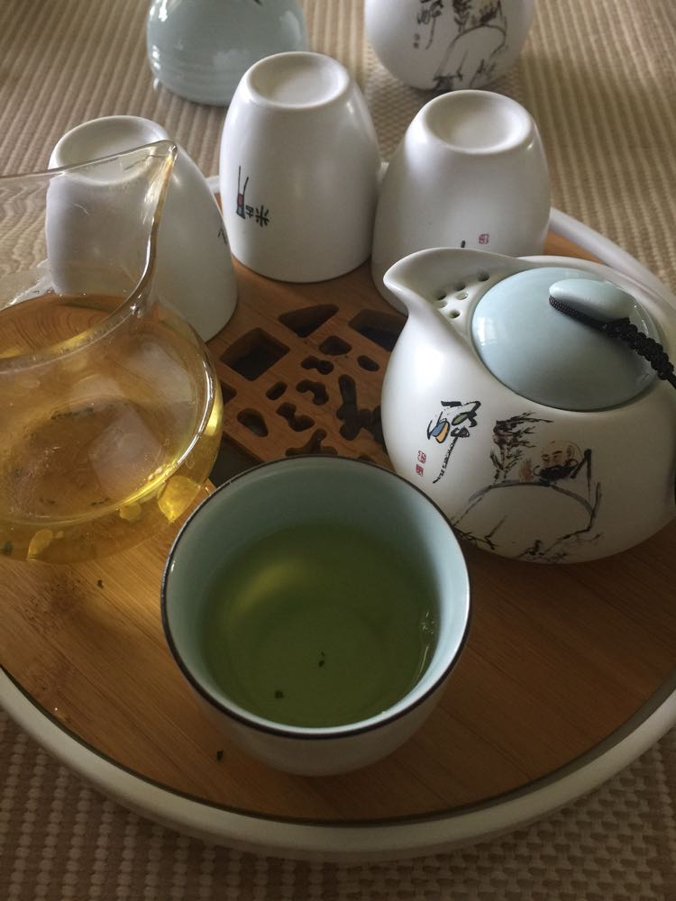 悦匠坊 脂白定窑功夫茶具套装 陶瓷茶盘干泡台亚光青瓷创意高档礼品套