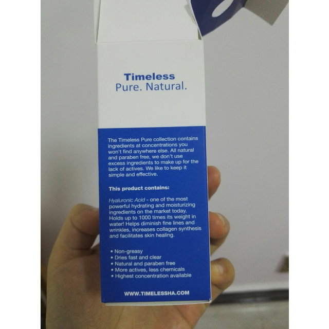 > timeless 玻尿酸精华液30ml 补水保湿精华 美国进口商品评价 > 在拼