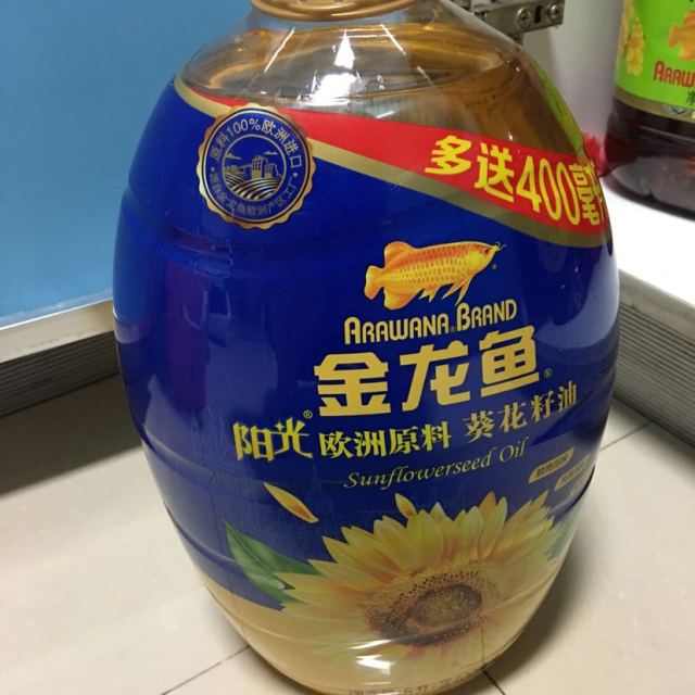 金龙鱼 阳光葵花籽油5l加量装 桶装压榨食用油 新老包装交替发货中