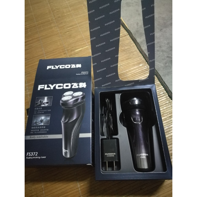 飞科(flyco)电动剃须刀 fs372 全身水洗 双环贴面刀网