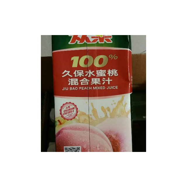 众果100%纯果汁 久保水蜜桃混合果汁 便捷装 1l×6盒 箱装 果汁饮料
