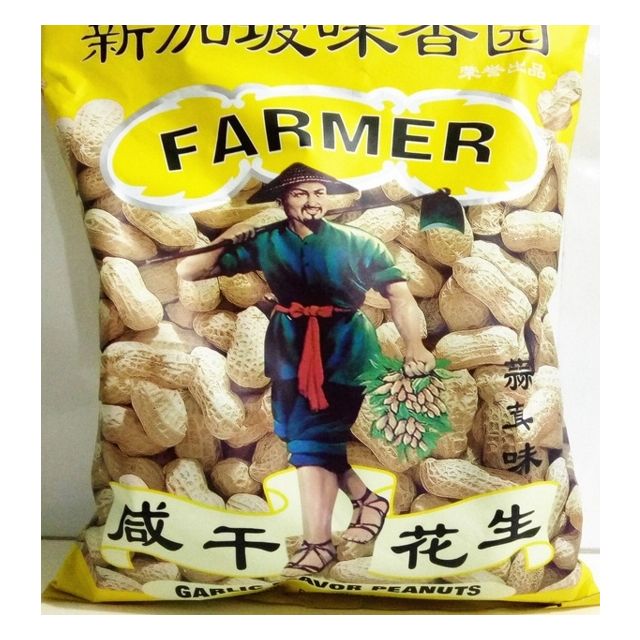 幸运农夫新加坡味香园咸干花生3种味150g*3包