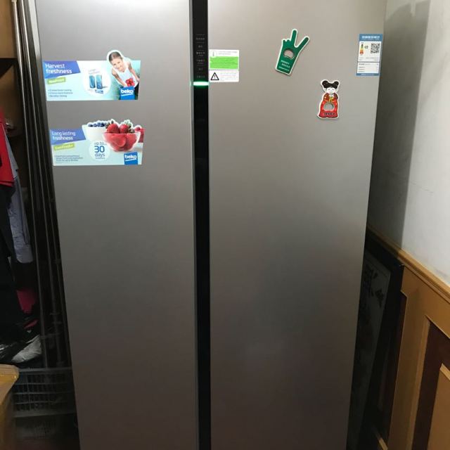 进口变频隐形把手对开门冰箱(银色)商品评价 > 本来去苏宁易购外高桥