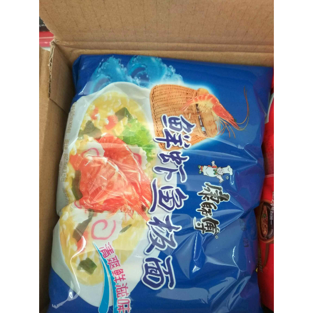 康师傅 鲜虾鱼板面 五连包商品评价 苏宁的特价活动很给力.