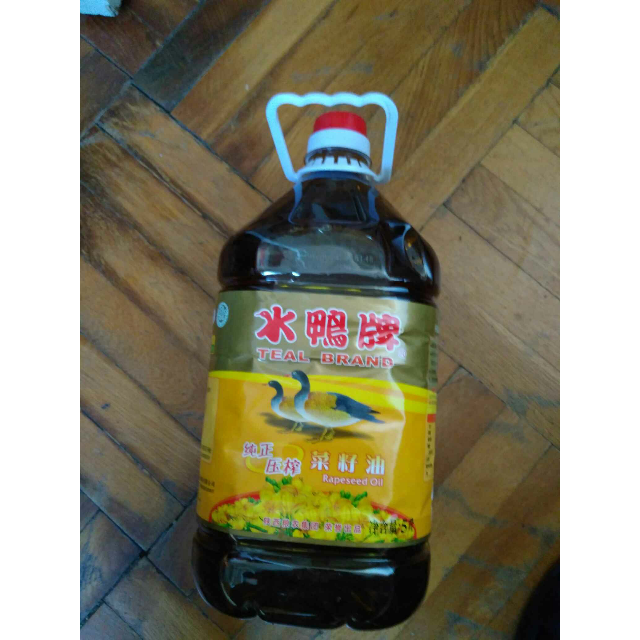 水鸭纯正压榨菜籽油5l/桶 非转基因食用油 物理压榨 放心粮油 粮农