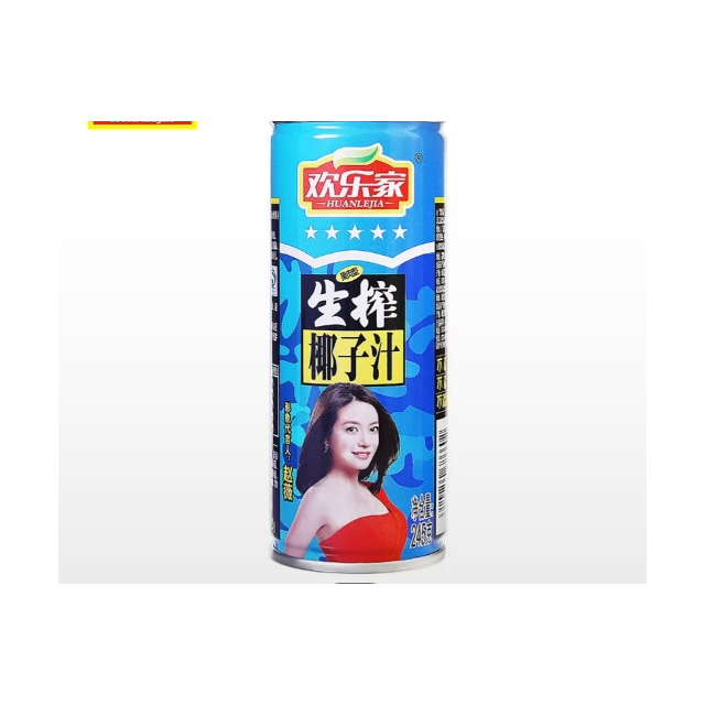 欢乐家生榨椰汁含果肉椰子汁245g*12罐/箱商品评价 还不错 品尝