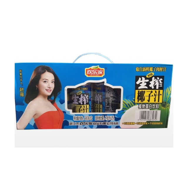 欢乐家生榨椰汁含果肉椰子汁245g*12罐/箱商品评价 还不错 品尝