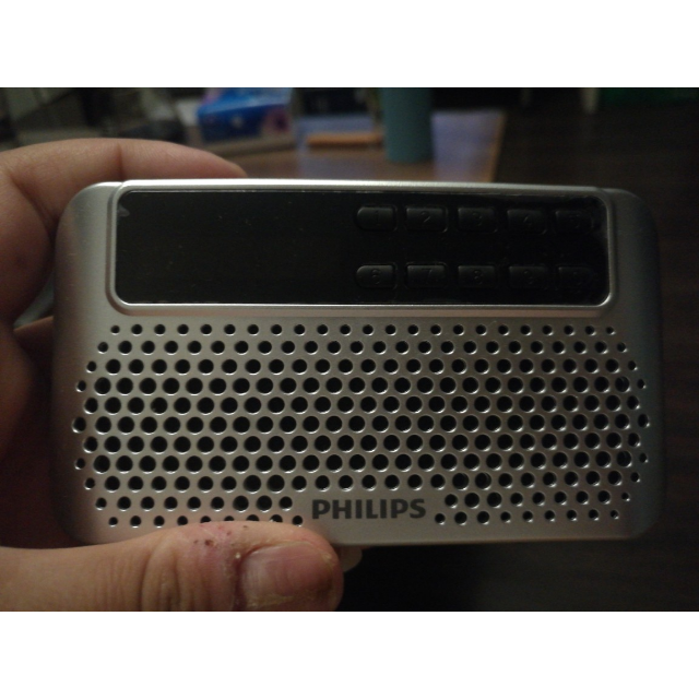 philips/飞利浦sbm120 便携迷你插卡音箱 收音机老人音响 mp3音乐播放