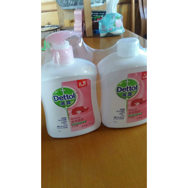 滴露(dettol)洗手液滋润倍护500克 500克特惠两瓶装儿童宝宝家用抑菌