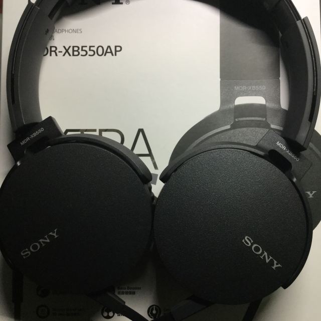 【国行-送好礼】sony/索尼 mdr-xb550ap 头戴式立体声耳机 重低音有线