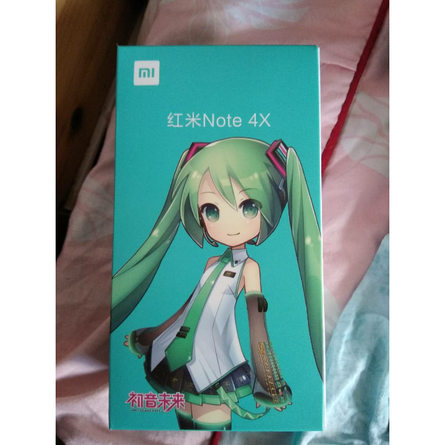 xiaomi/小米 红米note4x 3gb 32gb 初音未来 全网通4g智能手机 蓝绿色