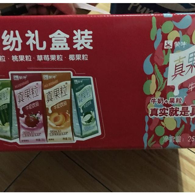 > 蒙牛 真果粒250g×24包商品评价 > 买一箱划算,味道好,.