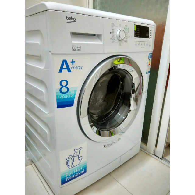 > 倍科(beko)wcv 8502 b0s 8公斤公斤全自动滚筒洗衣机(银色)商品评价