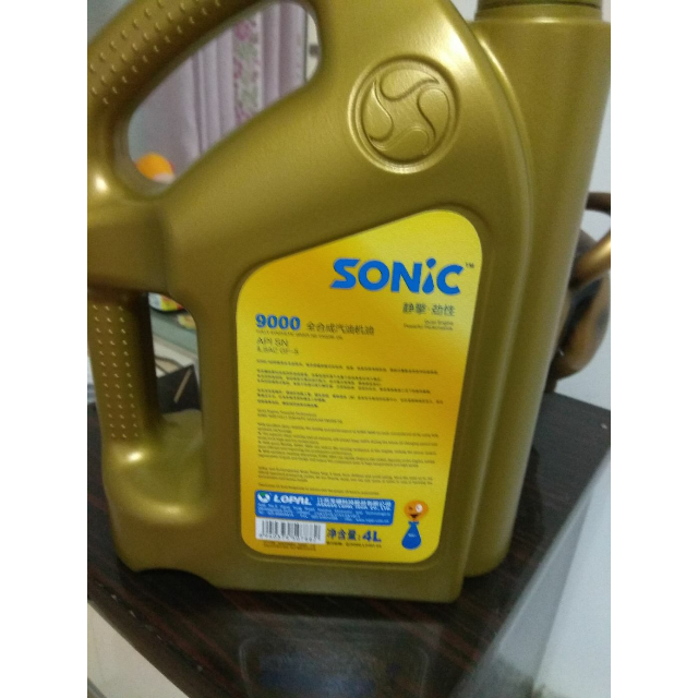 > 龙蟠sonic9000 sn 5w-40全合成机油汽车润滑油正品4l 新老包装随机