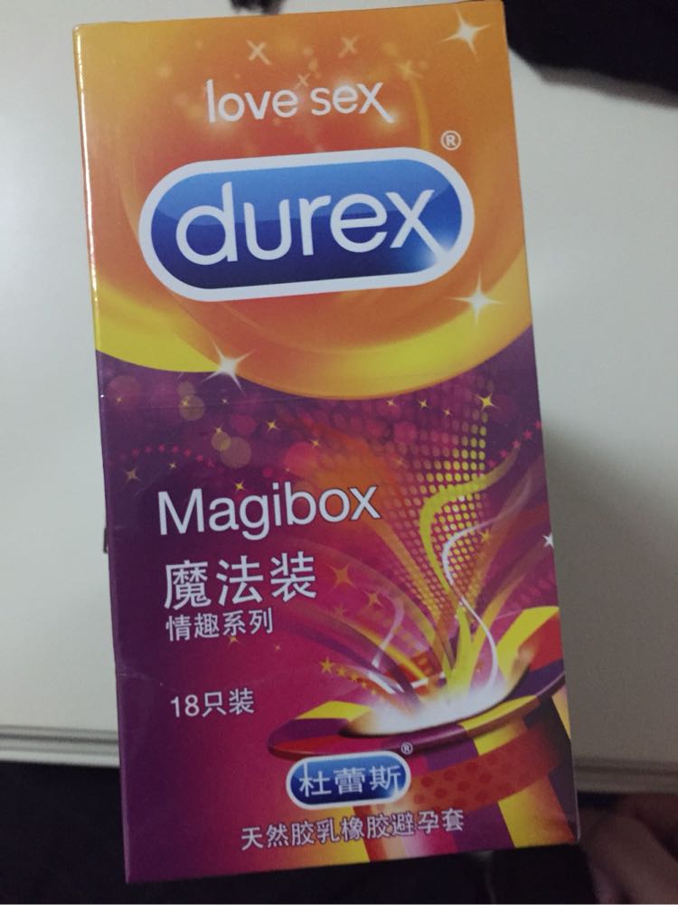 杜蕾斯(durex) 避孕套 魔法装情趣系列 18只装 凸点螺纹果味大号标准