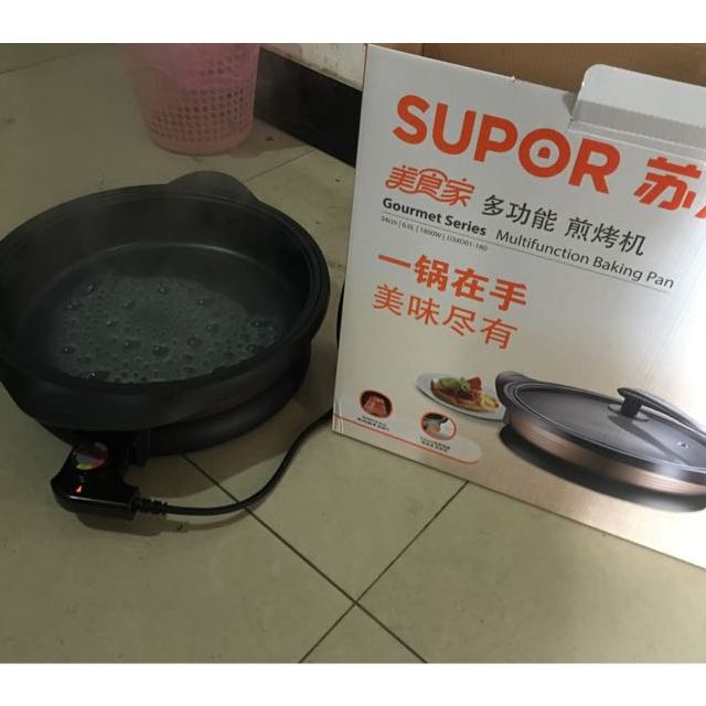 苏泊尔(supor) 电饼铛 煎烤机 6l大容量 多功能家用电火锅 多用途电