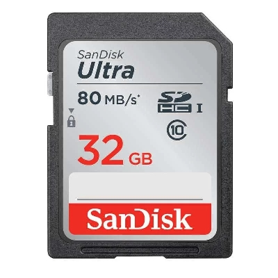 闪迪(sandisk)32gb sd卡 高速存储卡 读取80mb/s 单反 微单 摄像机