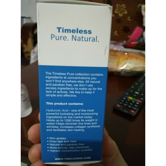 > timeless 玻尿酸精华液30ml 补水保湿精华 美国进口商品评价 > 第一