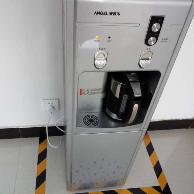 安吉尔(angel)饮水机立式柜式温热型饮水机y1058lk银色外置水壶加热