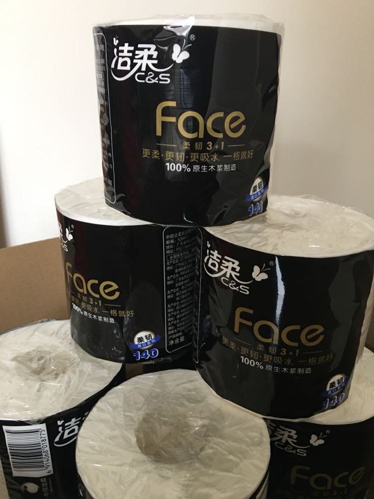 洁柔(c&s)卷纸 face系列 4层140克27卷 卷筒卫生纸(整箱售卖)晒单图