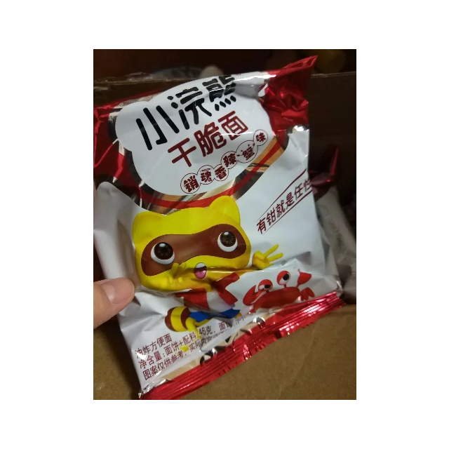 > 统一 小浣熊 有肉任性烤味 干脆面方便面(原烤肉味) 46g*30袋/箱