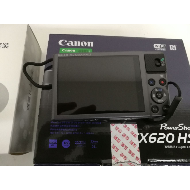 佳能(canon)powershot sx620 hs家用便携高清数码相机 黑色 包 卡