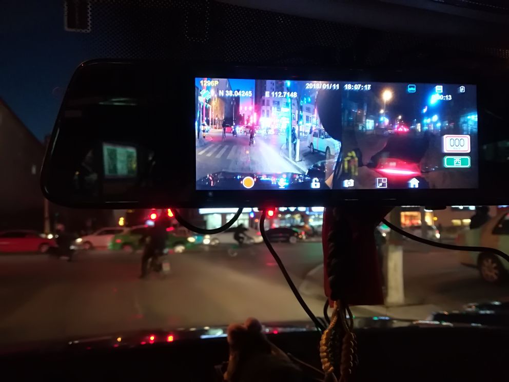 全景adas预警停车监控无光夜视7寸触控屏hs830d配16g卡套餐七晒单图