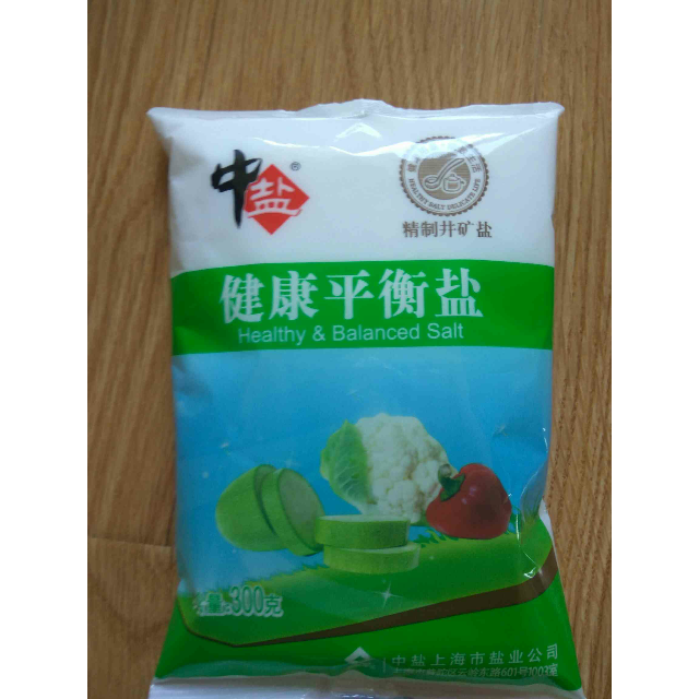 中盐健康平衡盐300g袋厨房调料食用盐