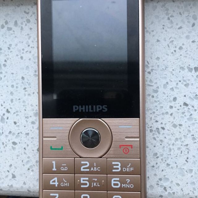 > 飞利浦(philips) e183a 移动联通2g 双卡双待 老人手机 (香槟金)