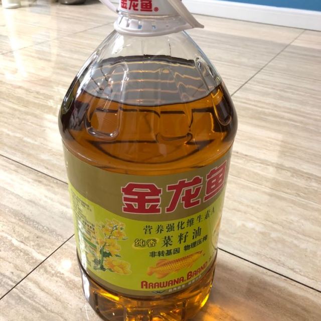 金龙鱼营养强化维生素a纯香菜籽油5l桶装食用油新老包装随机发货