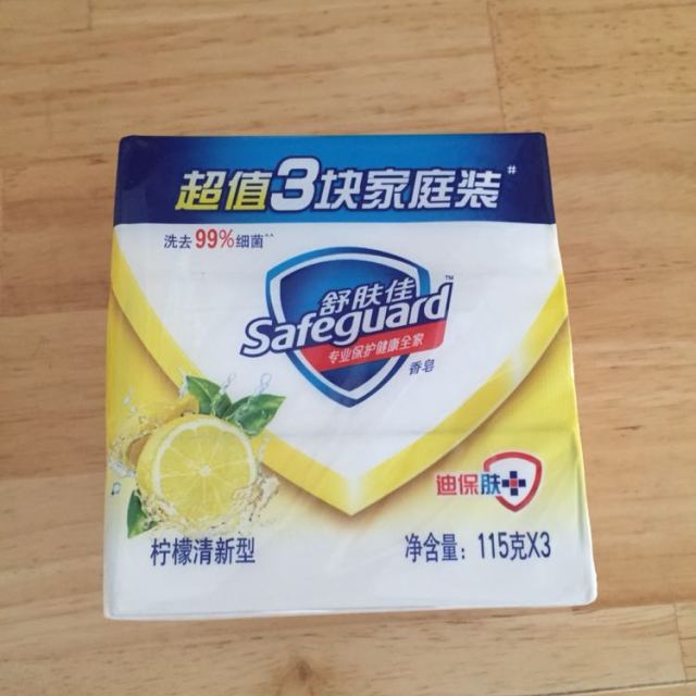 舒肤佳柠檬清新型香皂115g*3