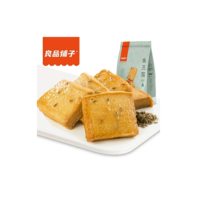 > 【良品铺子】鱼豆腐 170g*1袋 烧烤味鱼板烧 素食山珍 卤味小食 干