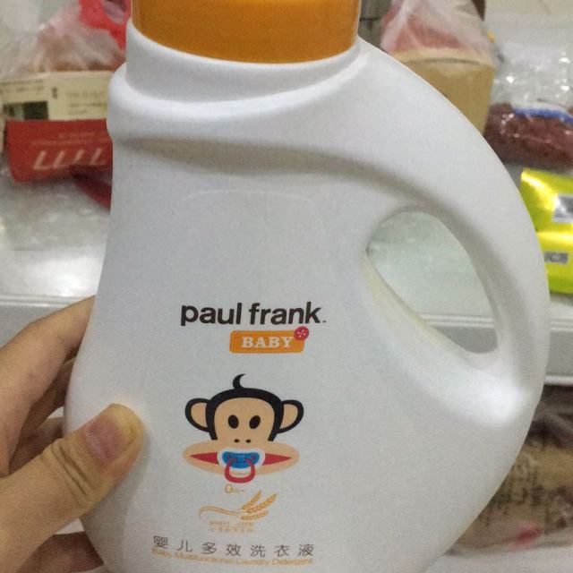 大嘴猴paul frank 婴儿多效洗衣液1l新生宝宝衣物柔顺