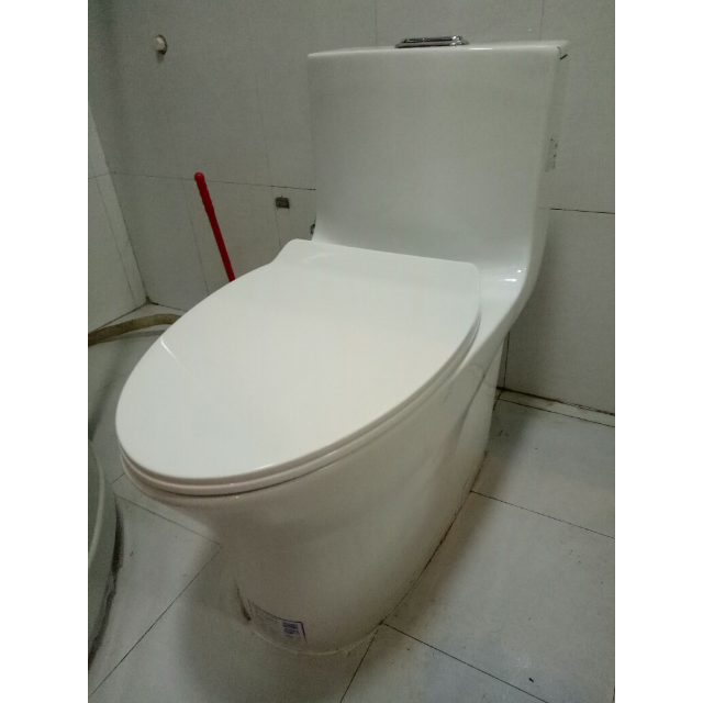 华帝vatti马桶连体式静音节水座便器排污舒洁釉面上按