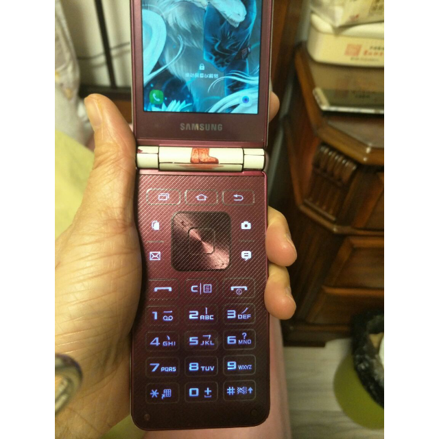 > 三星galaxy folder2 (sm-g1650)2gb 16gb 碧玺红 全网通4g翻盖手机