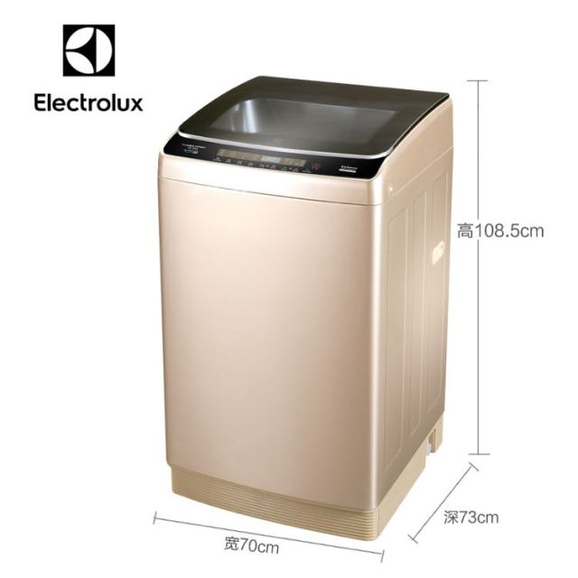 伊莱克斯electroluxewt1022qg10公斤全自动变频节能波轮洗衣机香槟金