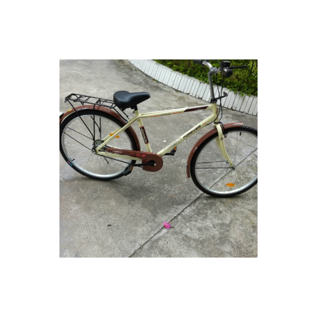 > 永久自行车 26寸高碳钢车架男女通用时尚休闲单车 福马 棕色商品