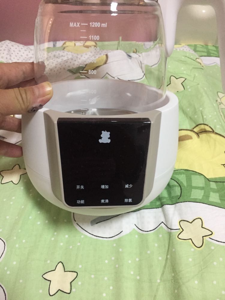 小白熊1.2l 恒温调奶器暖奶器婴儿冲奶器玻璃水壶冲奶机hl-0857晒单图