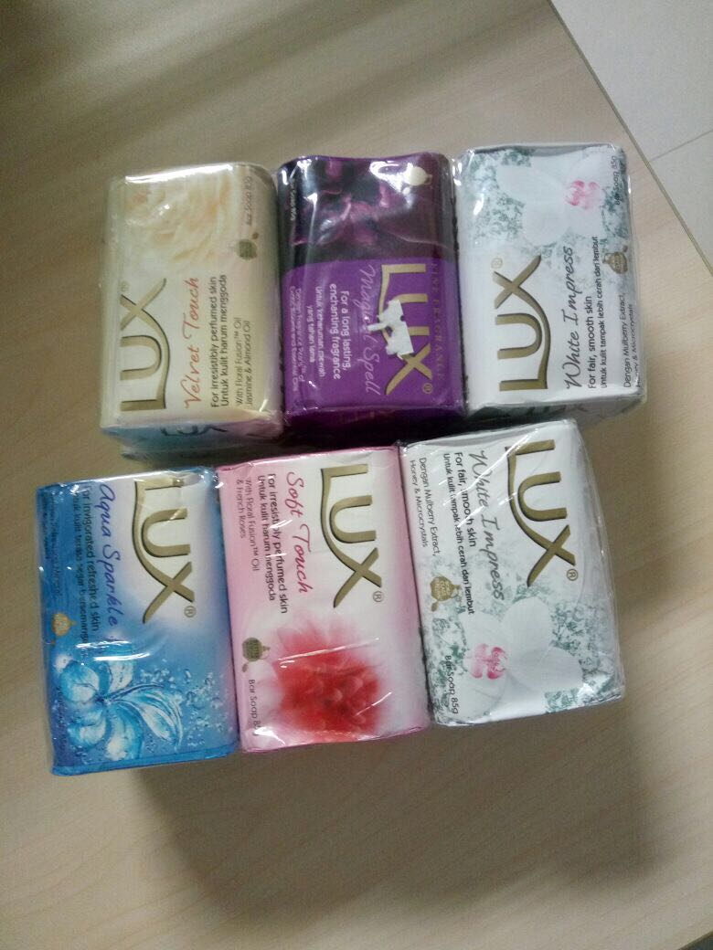 力士香块紫罗兰香氛幽莲魅肤香皂115g*9块 肥皂盒晒单图