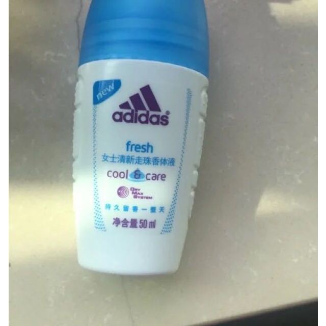 阿迪达斯adidas女士清新走珠香体液润体霜50ml各种肤质通用